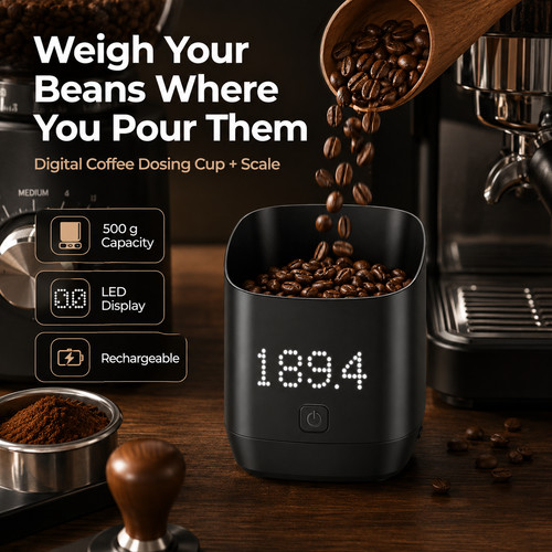 Portable coffee dosing cup - coffee,